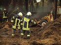 Feuer Lager für Strohballen Koeln Rath Luetzenkirchenerstr P476